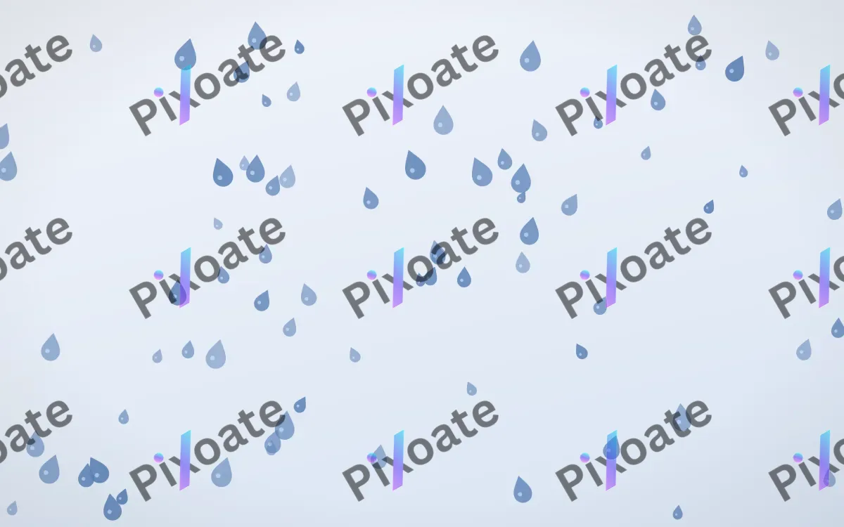 Denim Day Raindrops — light blue and white weather background