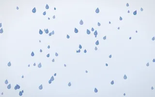 Denim Day Raindrops — light blue and white weather background