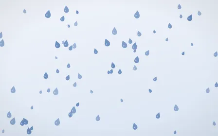 Denim Day Raindrops — light blue and white weather background