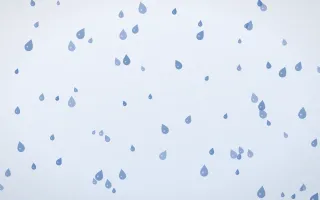 Denim Day Raindrops II — light blue and white weather background, variation II