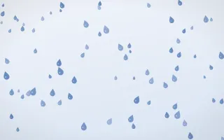Denim Day Raindrops III — light blue and white weather background, variation III
