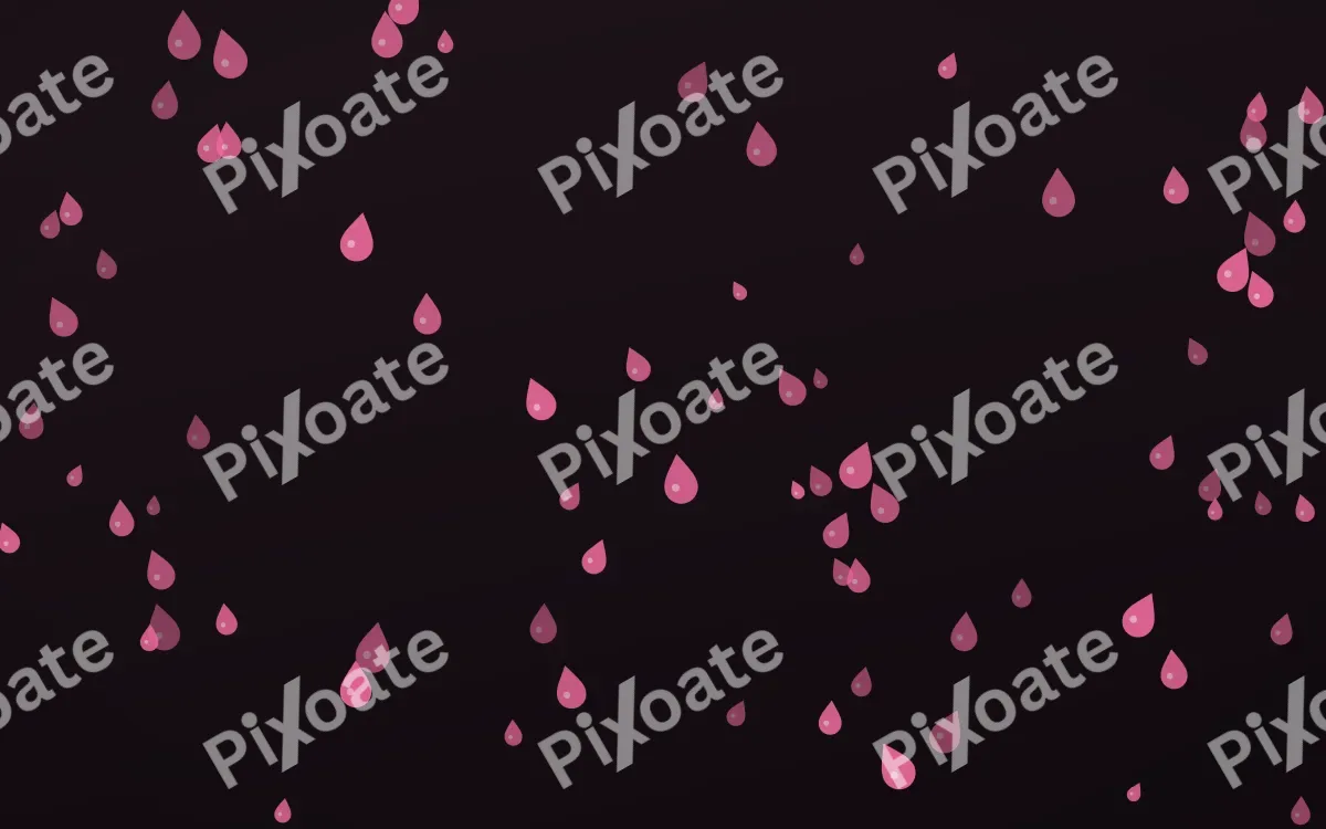 Flamingo Noir Raindrops — dark pink and black weather background
