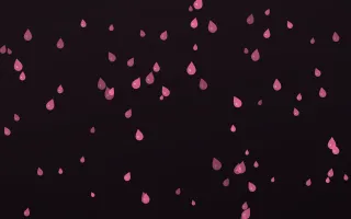 Flamingo Noir Raindrops II — dark pink and black weather background, variation II