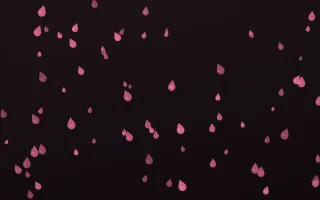 Flamingo Noir Raindrops III — dark pink and black weather background, variation III