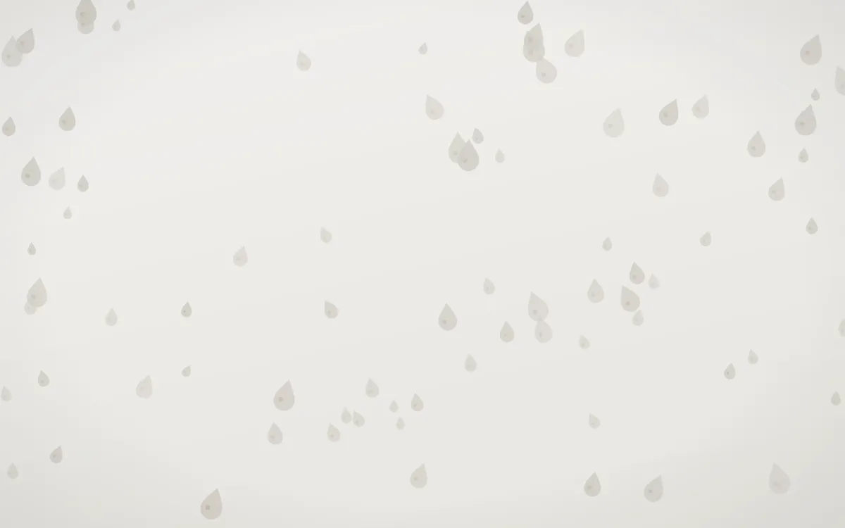 Fogline Raindrops — light grey, orange and white weather background