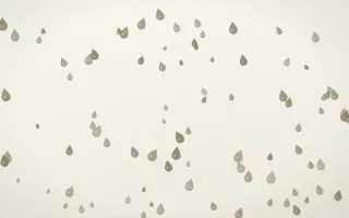 Fresh Linen Raindrops — light yellow and white weather background
