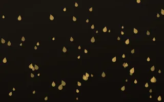 Golden Noir Raindrops II — dark gold, yellow and black weather background, variation II