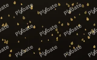 Golden Noir Raindrops III — dark gold, yellow and black weather background, variation III