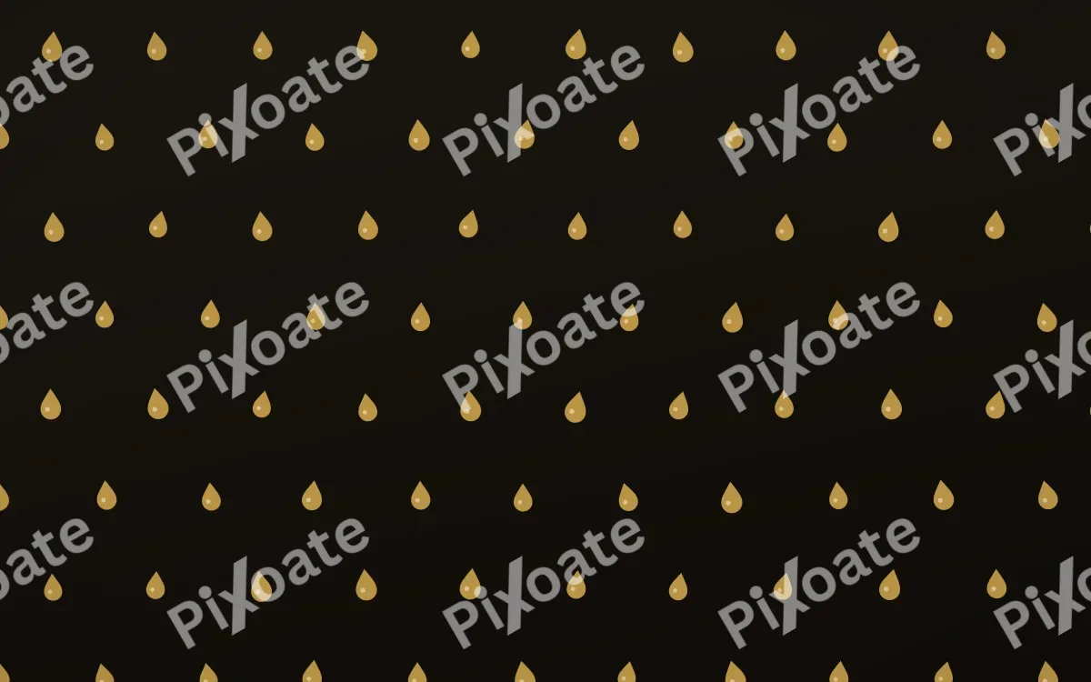 Golden Noir Raindrops Tiled — dark gold, yellow and black weather background