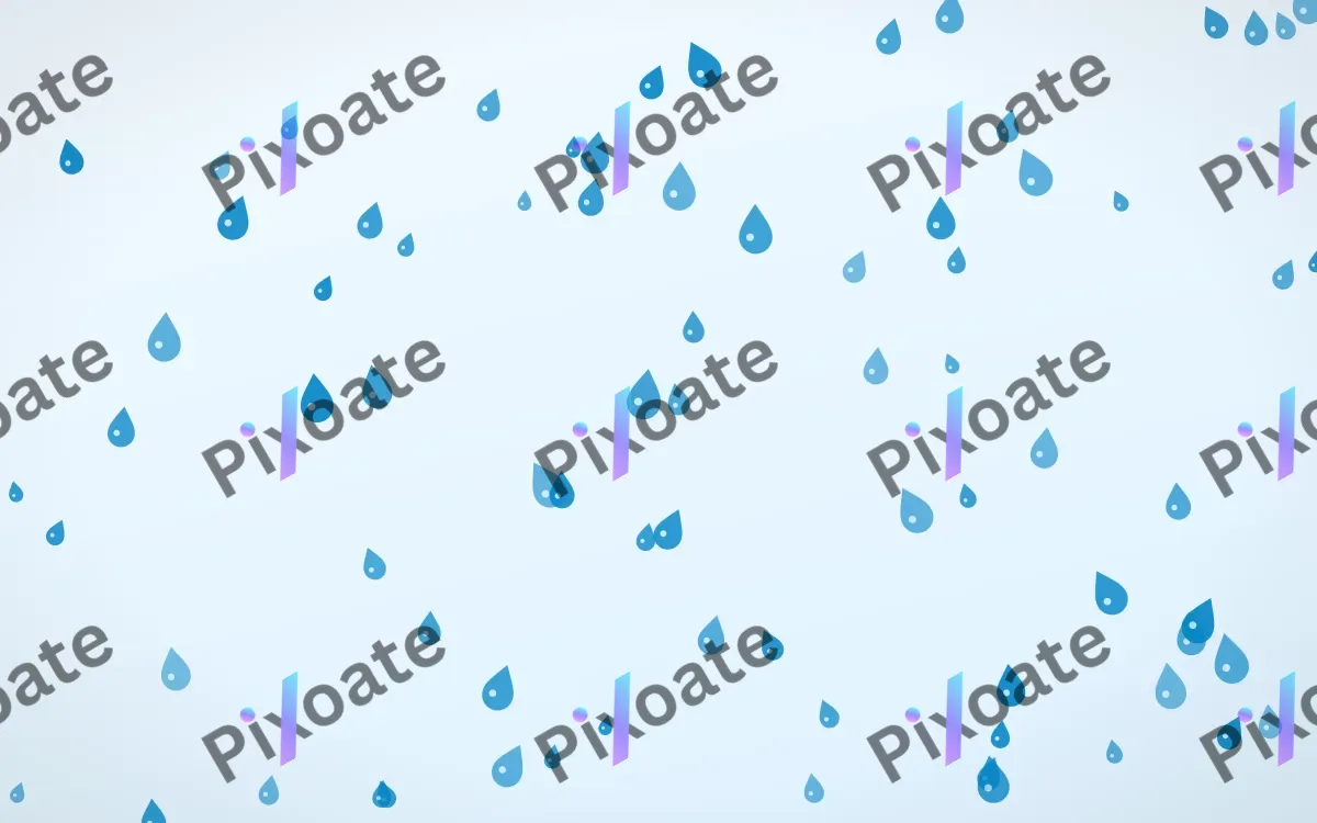 Ice Raindrops — light blue and white weather background