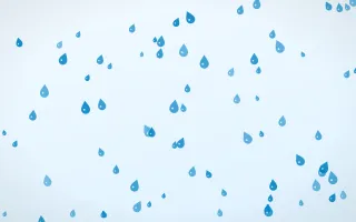 Ice Raindrops — light blue and white weather background