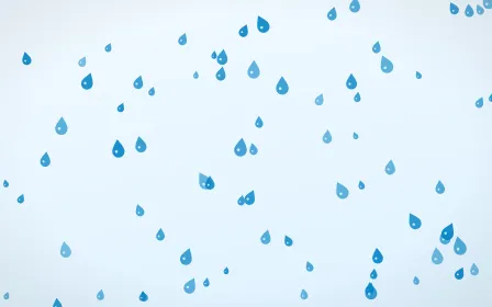 Ice Raindrops — light blue and white weather background
