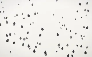 Inkline Raindrops — light grey and white weather background