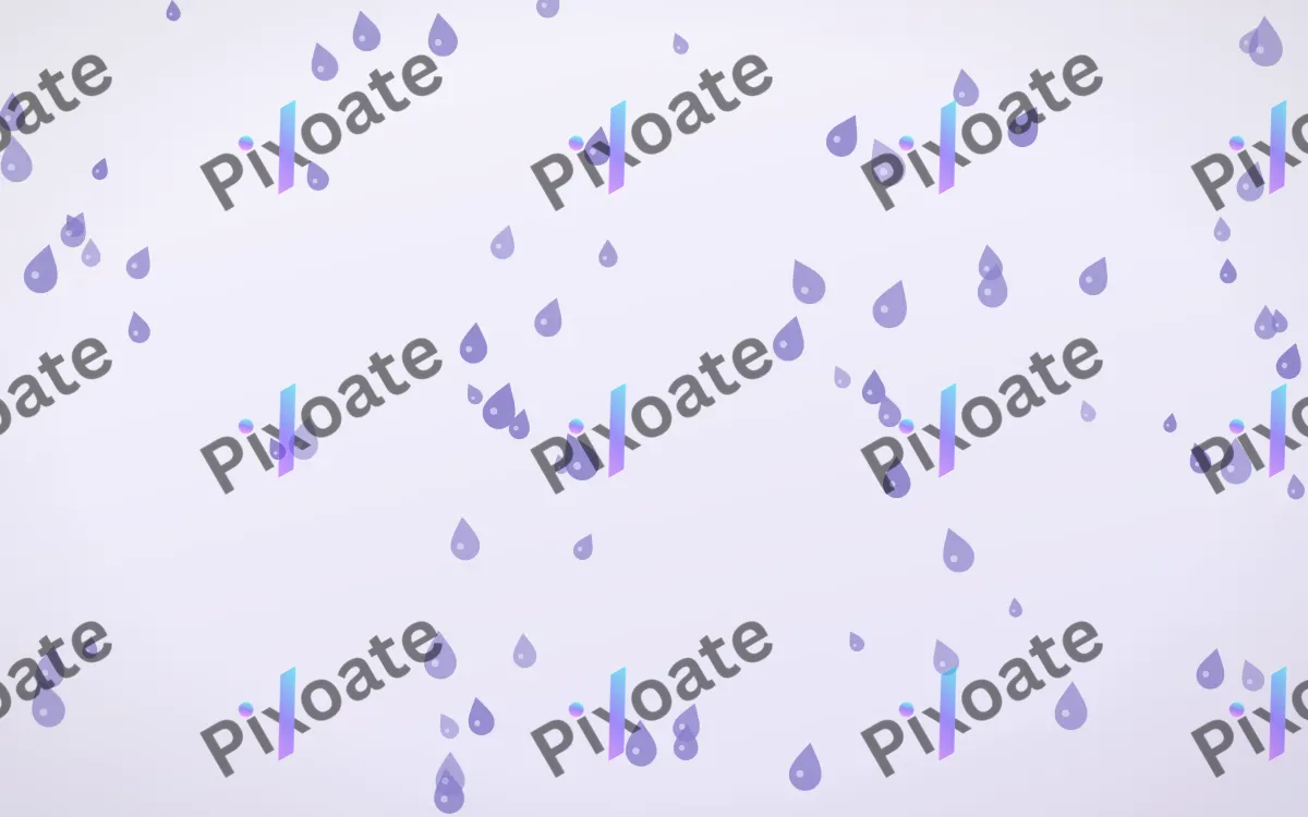 Lilac Frost Raindrops — light blue and white weather background