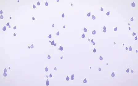 Lilac Frost Raindrops — light blue and white weather background