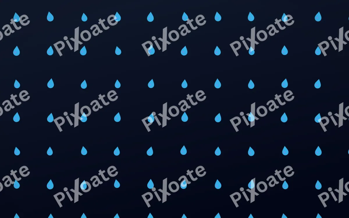 Midnight Raindrops — dark blue weather background