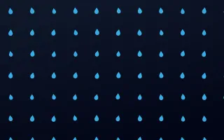 Midnight Raindrops — dark blue weather background