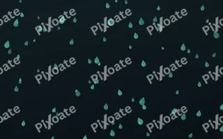 Midnight Garden Raindrops — dark green and black weather background