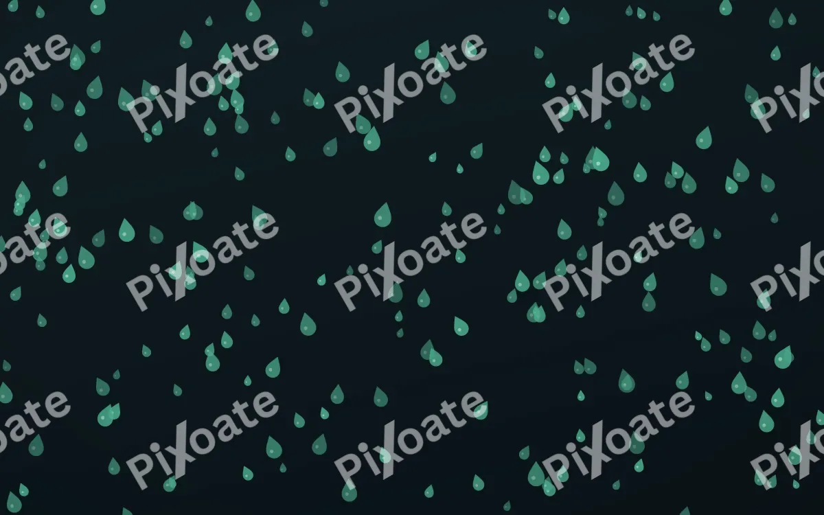 Midnight Garden Raindrops Dense — dark green and black weather background