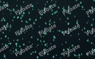 Midnight Garden Raindrops Dense III — dark green and black weather background, variation III