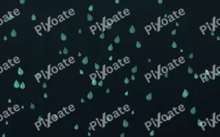 Midnight Garden Raindrops III — dark green and black weather background, variation III