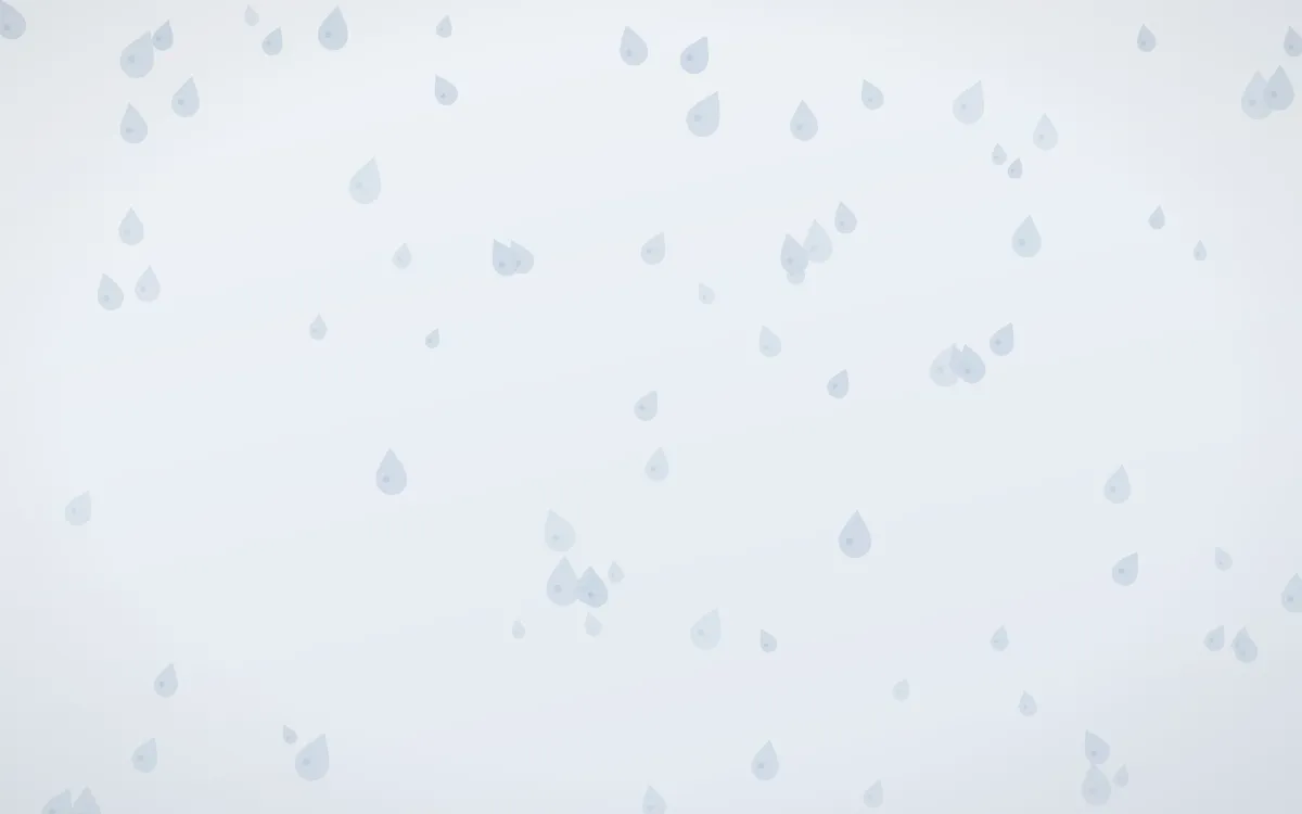 Mist Blue Raindrops — light blue and white weather background