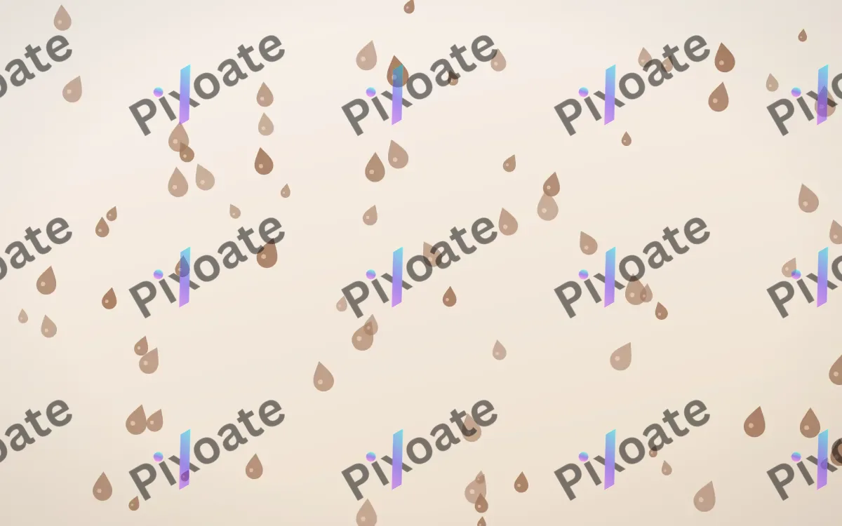 Mocha Milk Raindrops — light orange and white weather background