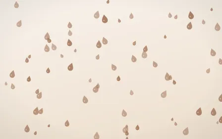 Mocha Milk Raindrops — light orange and white weather background