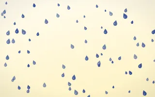 Navy Cream Raindrops — light blue and white weather background