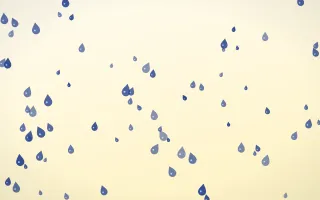 Navy Cream Raindrops III — light blue and white weather background, variation III