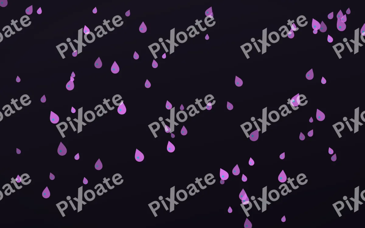 Neon Noir Raindrops — dark purple, teal and black weather background