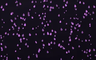 Neon Noir Raindrops Dense II — dark purple, teal and black weather background, variation II