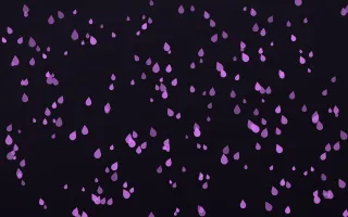 Neon Noir Raindrops Dense III — dark purple, teal and black weather background, variation III