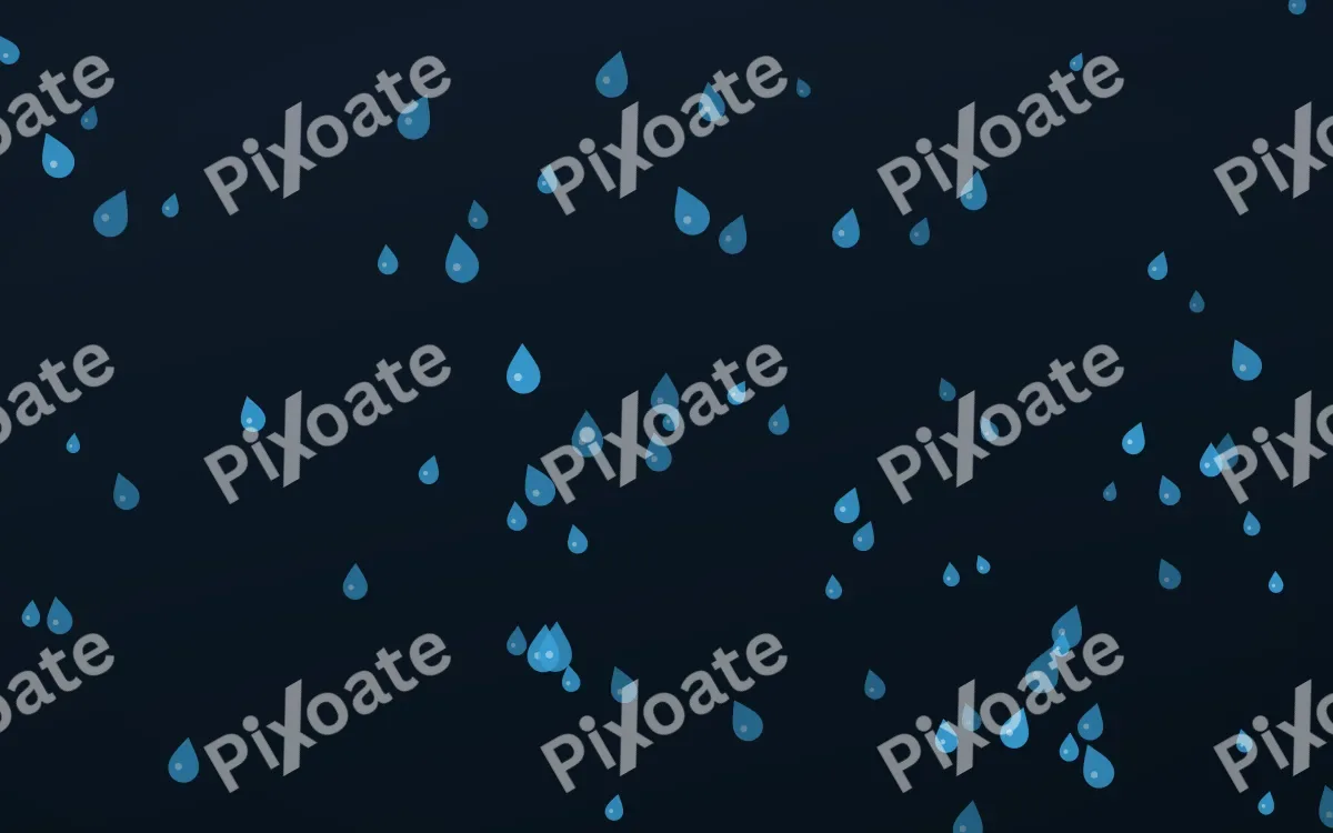 Ocean Ink Raindrops — dark blue weather background