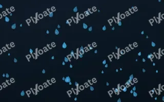 Ocean Ink Raindrops — dark blue weather background