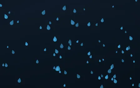 Ocean Ink Raindrops — dark blue weather background