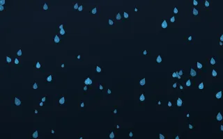 Ocean Ink Raindrops III — dark blue weather background, variation III