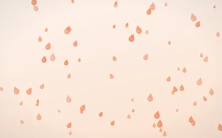 Peach Fuzz Raindrops — light orange and white weather background