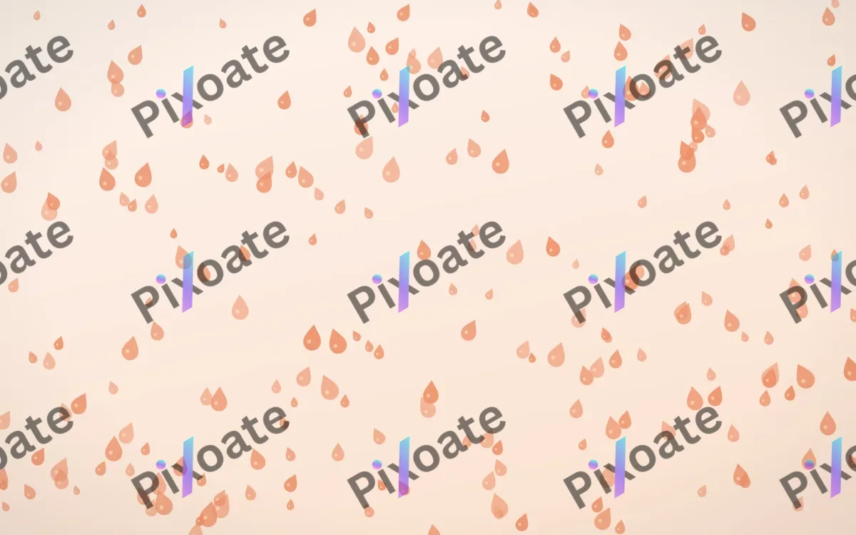 Peach Fuzz Raindrops Dense — light orange and white weather background