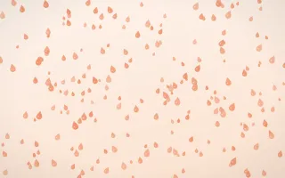 Peach Fuzz Raindrops Dense III — light orange and white weather background, variation III