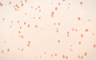 Peach Fuzz Raindrops II — light orange and white weather background, variation II
