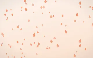 Peach Fuzz Raindrops III — light orange and white weather background, variation III