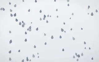Slate Mist Raindrops — light blue and white weather background