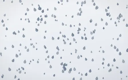 Slate Mist Raindrops Dense — light blue and white weather background