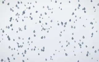 Slate Mist Raindrops Dense II — light blue and white weather background, variation II