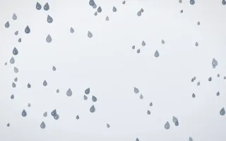 Slate Mist Raindrops II — light blue and white weather background, variation II