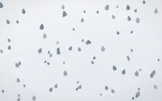 Slate Mist Raindrops III — light blue and white weather background, variation III