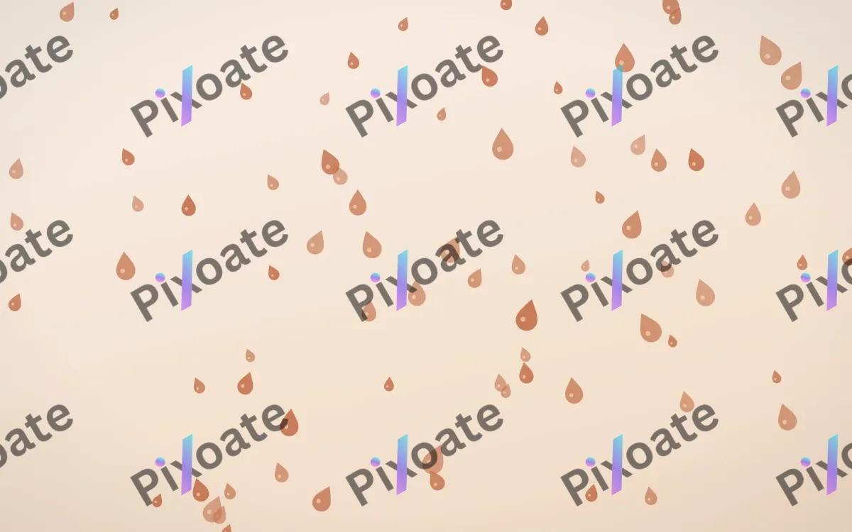 Terracotta Raindrops — light orange and beige weather background