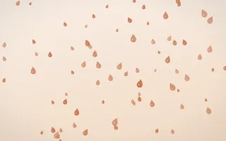Terracotta Raindrops — light orange and beige weather background