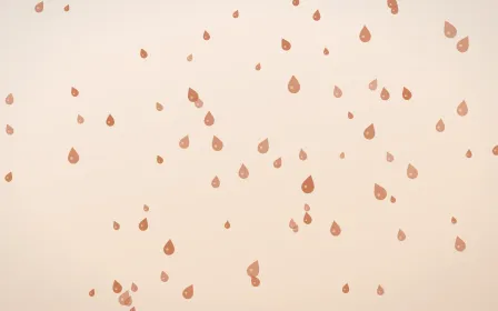 Terracotta Raindrops — light orange and beige weather background